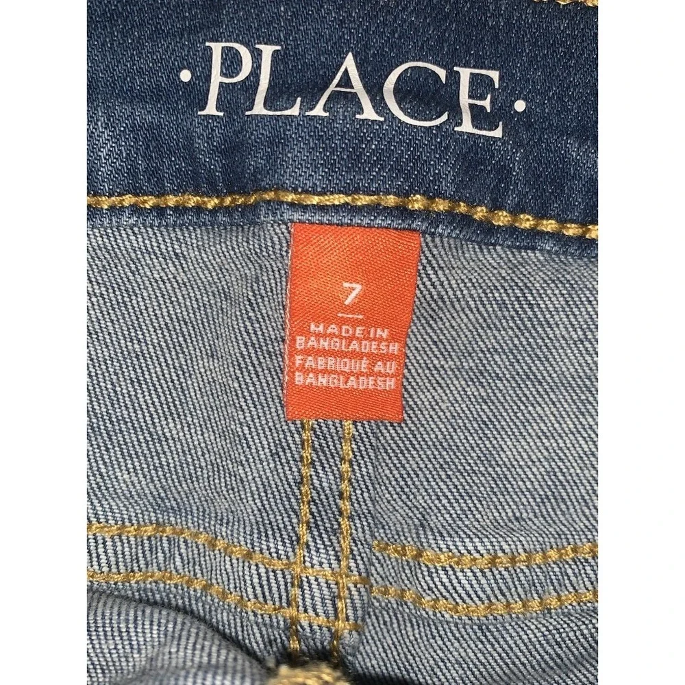 The Children's Place Denim Shorts Boys Size 7 Reg Light Blue Kids Stretch Casual
